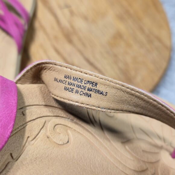 Boc Born Concept Womens Size 8M Flip Flops Strappy Pink Sandals (Winter Discount - Picture 7 of 8